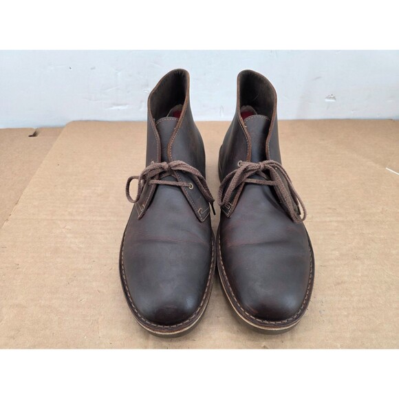 Clarks Bushacre Men\'s Chukka Boots Size 12 M Chocolate Brown 15522 Leather main image 15